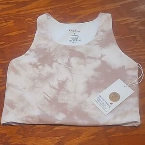 Kavala hot yoga top sz small desert mauve crop top tank NWT
